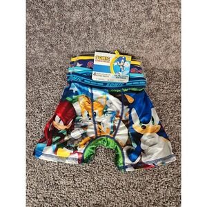 Sega Sonic the Hedgehog Boys 4-PACK  Boxer Briefs Underwear Multicolor Sz 8